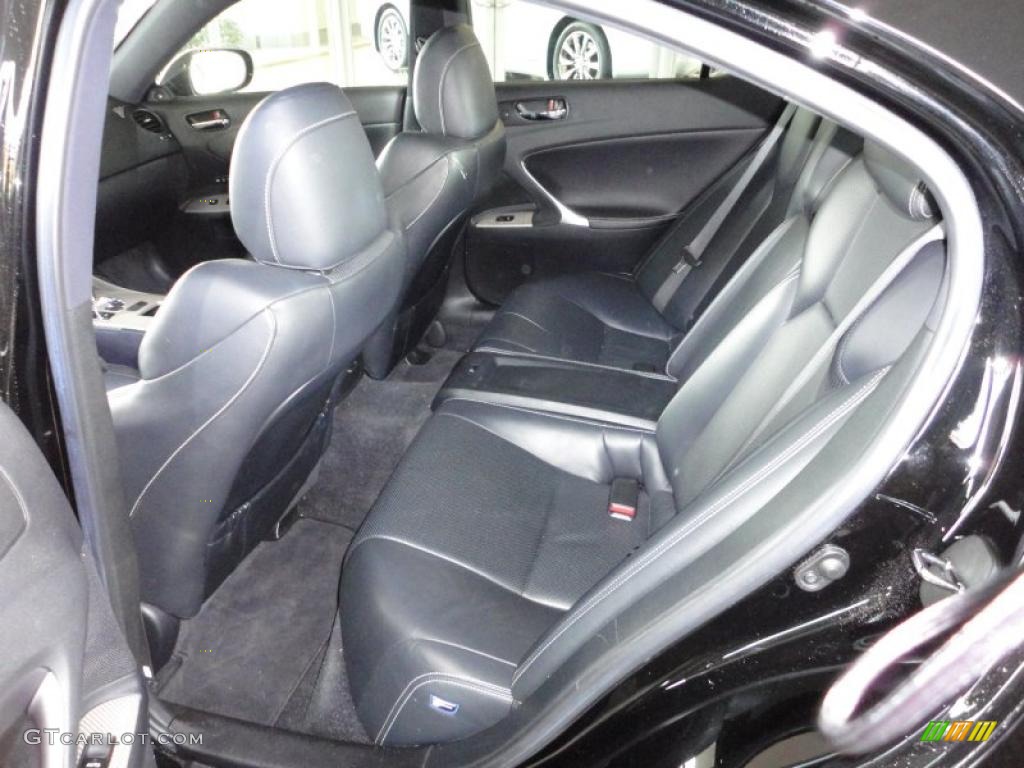 Black Interior 2008 Lexus IS F Photo #46738555
