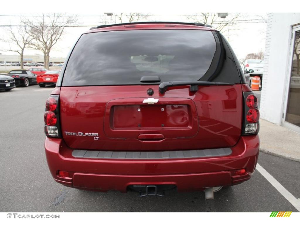 2008 TrailBlazer LT 4x4 - Red Jewel / Light Gray photo #5