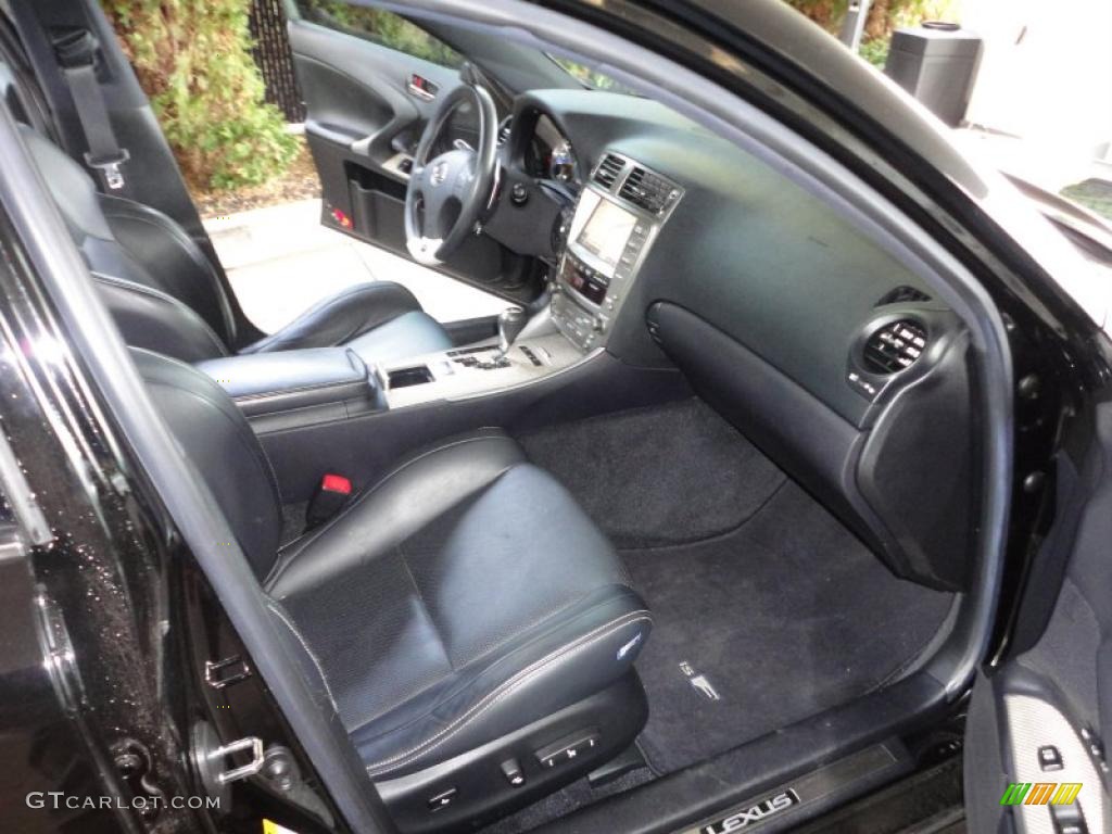 Black Interior 2008 Lexus IS F Photo #46738570