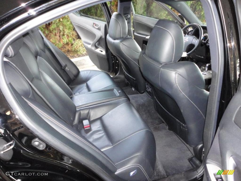 Black Interior 2008 Lexus IS F Photo #46738588