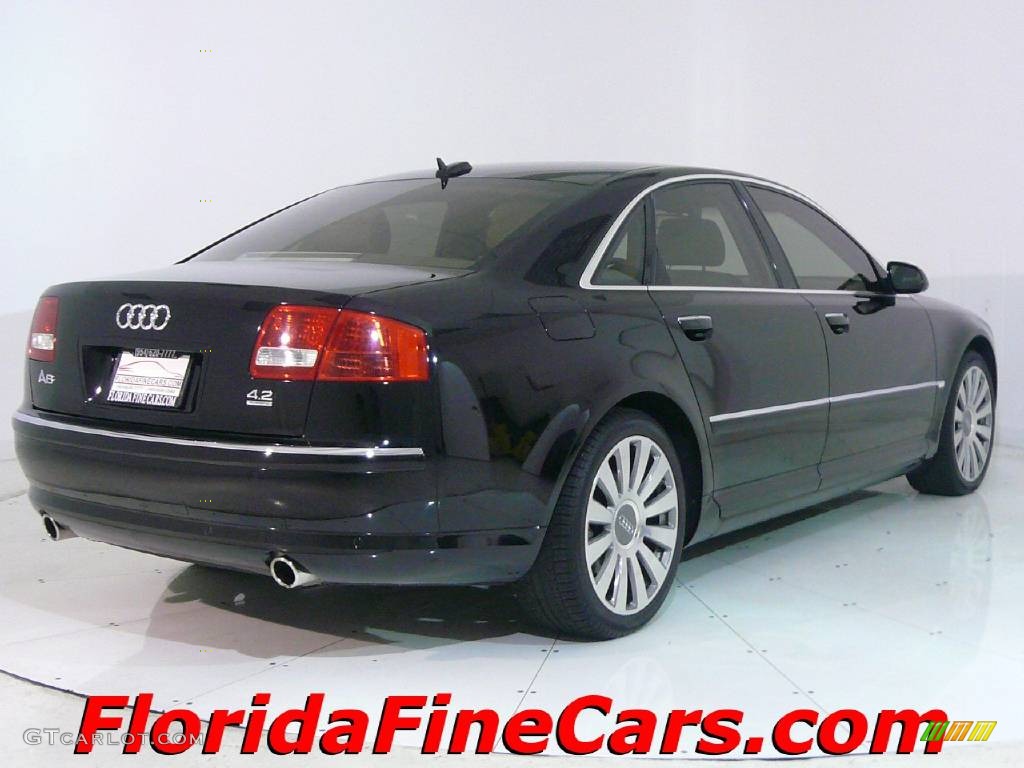 2005 A8 4.2 quattro - Brilliant Black / Beige photo #2
