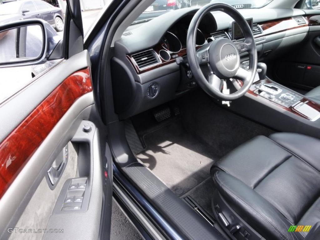 Black Interior 2005 Audi A8 L 4.2 quattro Photo #46739647