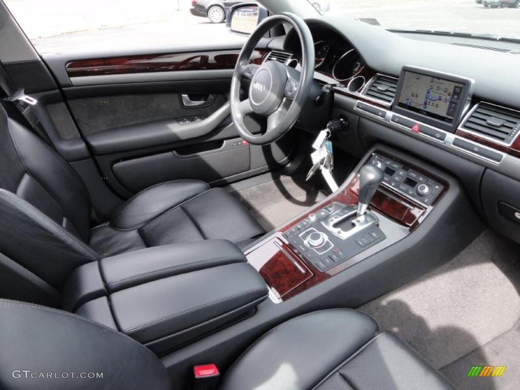 Black Interior 2005 Audi A8 L 4.2 quattro Photo #46739746