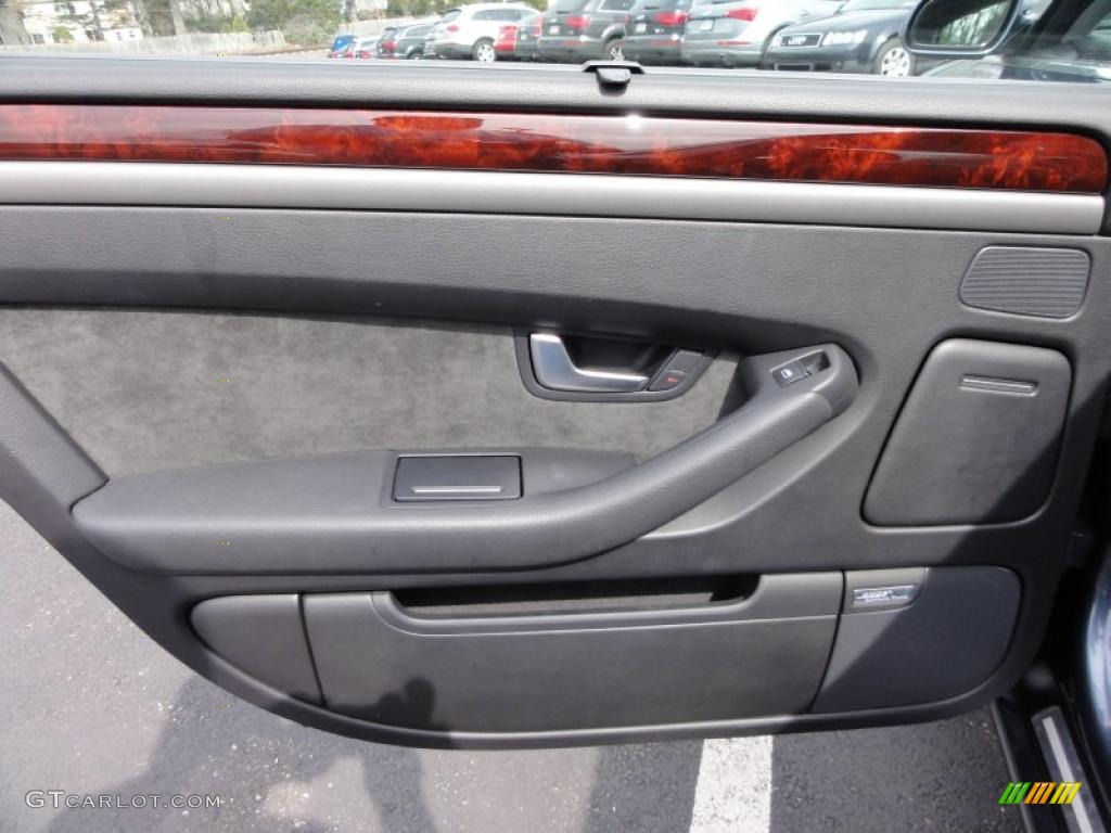 2005 Audi A8 L 4.2 quattro Black Door Panel Photo #46739839