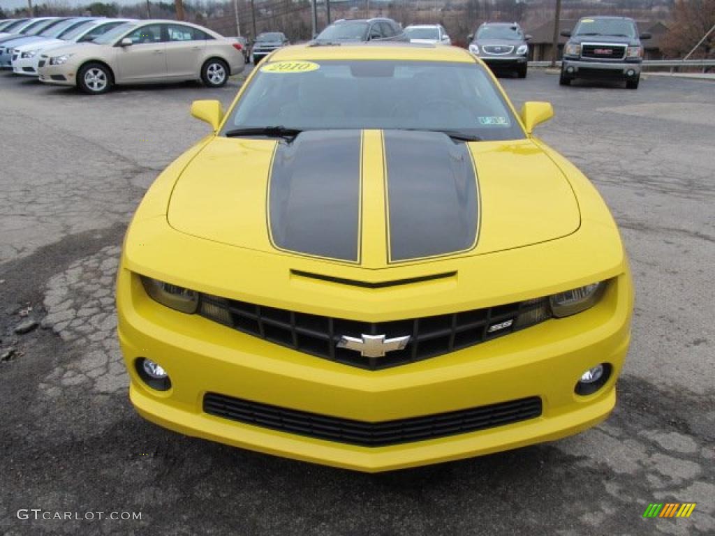 2010 Camaro SS Coupe - Rally Yellow / Gray photo #5