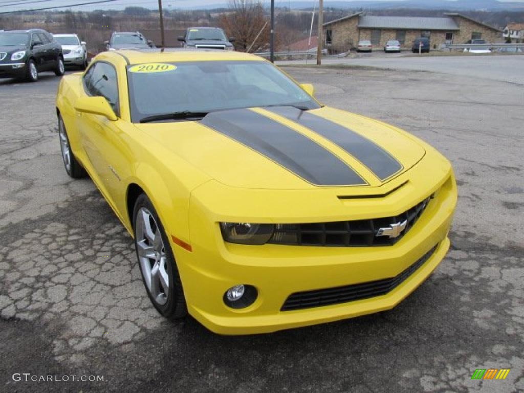 Rally Yellow 2010 Chevrolet Camaro SS Coupe Exterior Photo #46740028