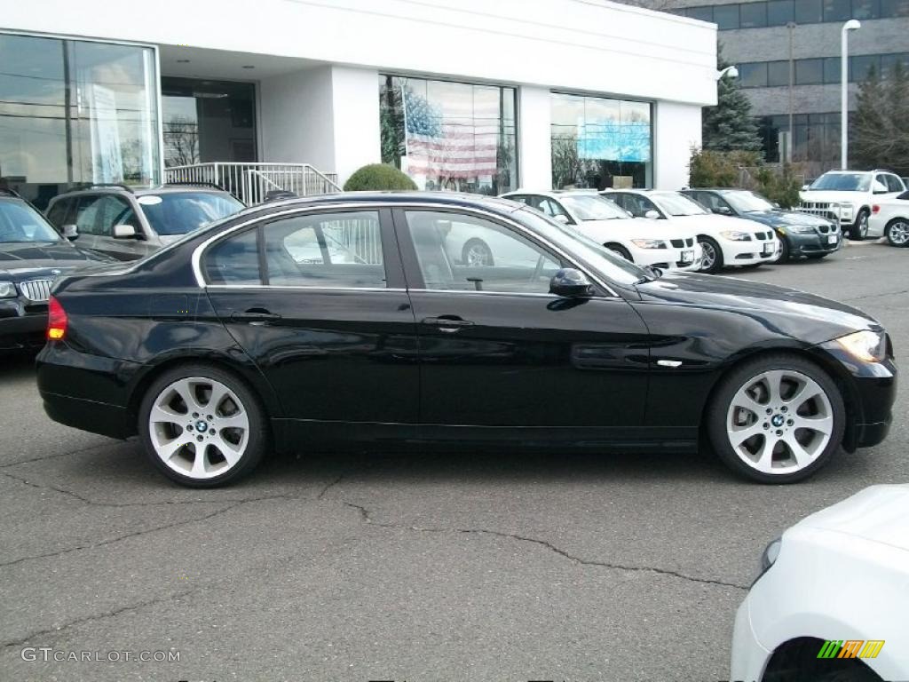 2008 3 Series 335xi Sedan - Jet Black / Black photo #4