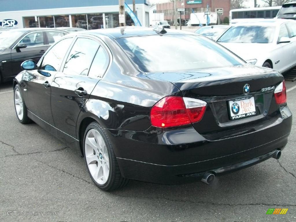 2008 3 Series 335xi Sedan - Jet Black / Black photo #7