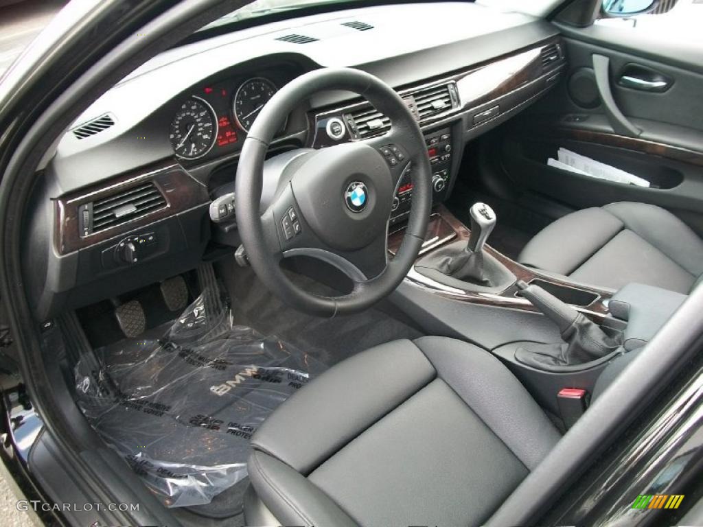 2008 3 Series 335xi Sedan - Jet Black / Black photo #10