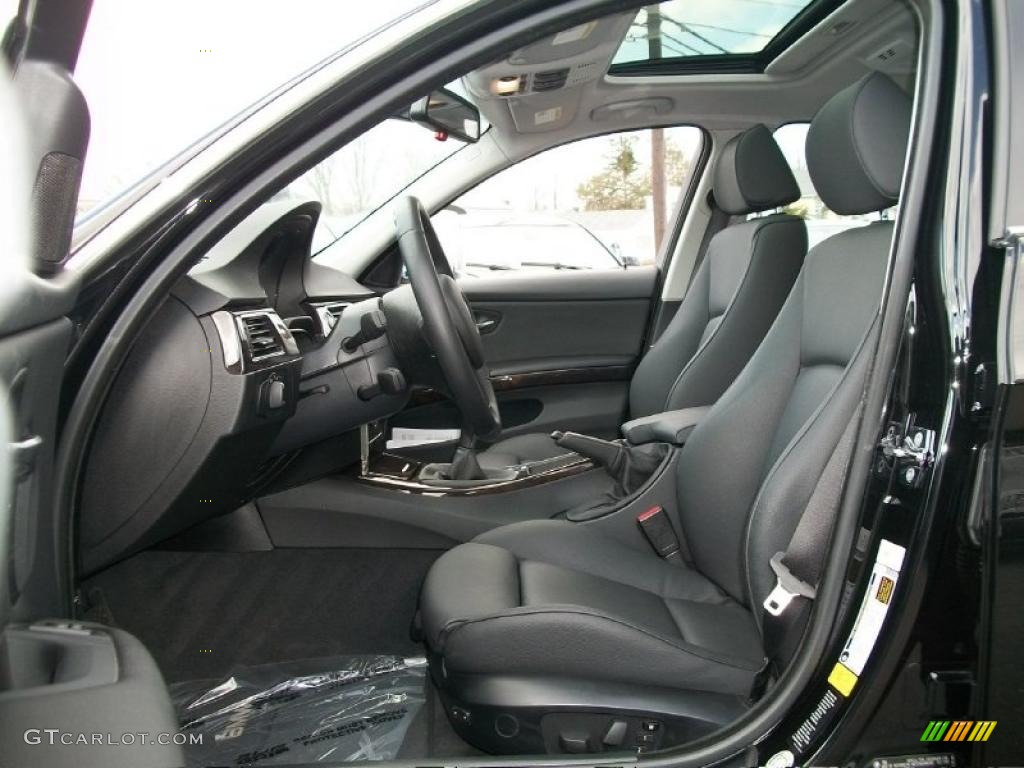 2008 3 Series 335xi Sedan - Jet Black / Black photo #12