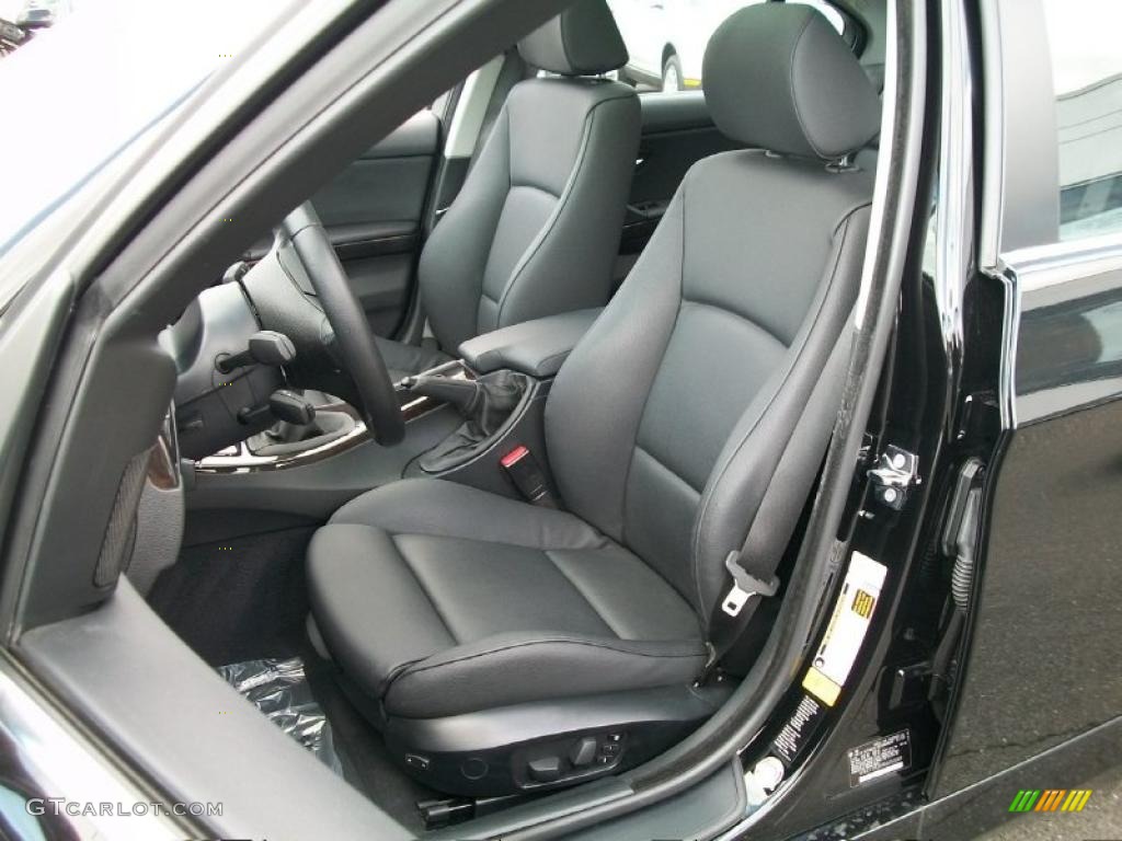 2008 3 Series 335xi Sedan - Jet Black / Black photo #13