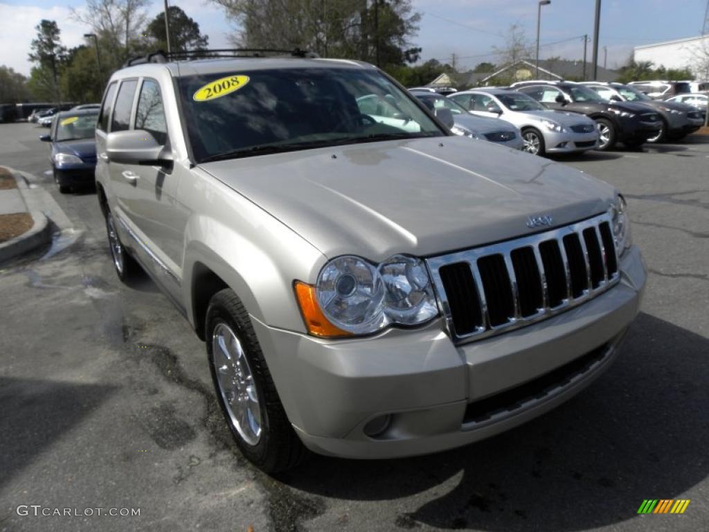 2008 Grand Cherokee Limited - Bright Silver Metallic / Dark Slate Gray photo #1
