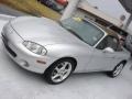 2001 Sunlight Silver Metallic Mazda MX-5 Miata Roadster  photo #10