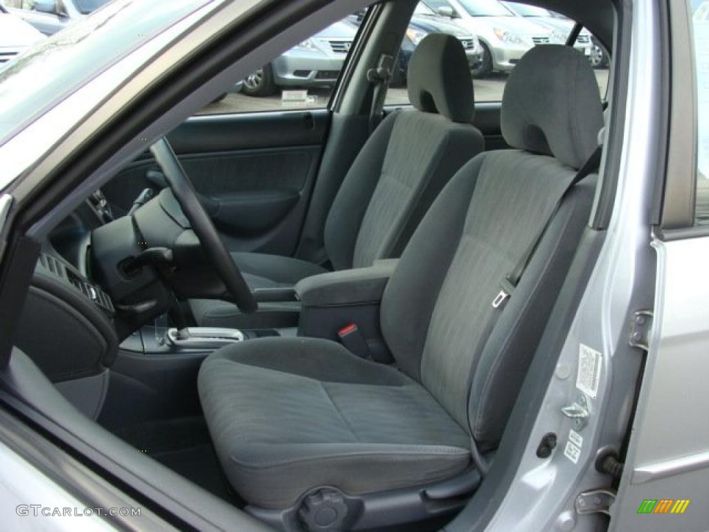 2004 Civic EX Sedan - Satin Silver Metallic / Gray photo #12
