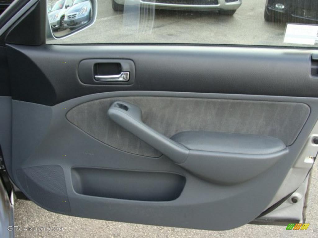 2004 Civic EX Sedan - Satin Silver Metallic / Gray photo #22