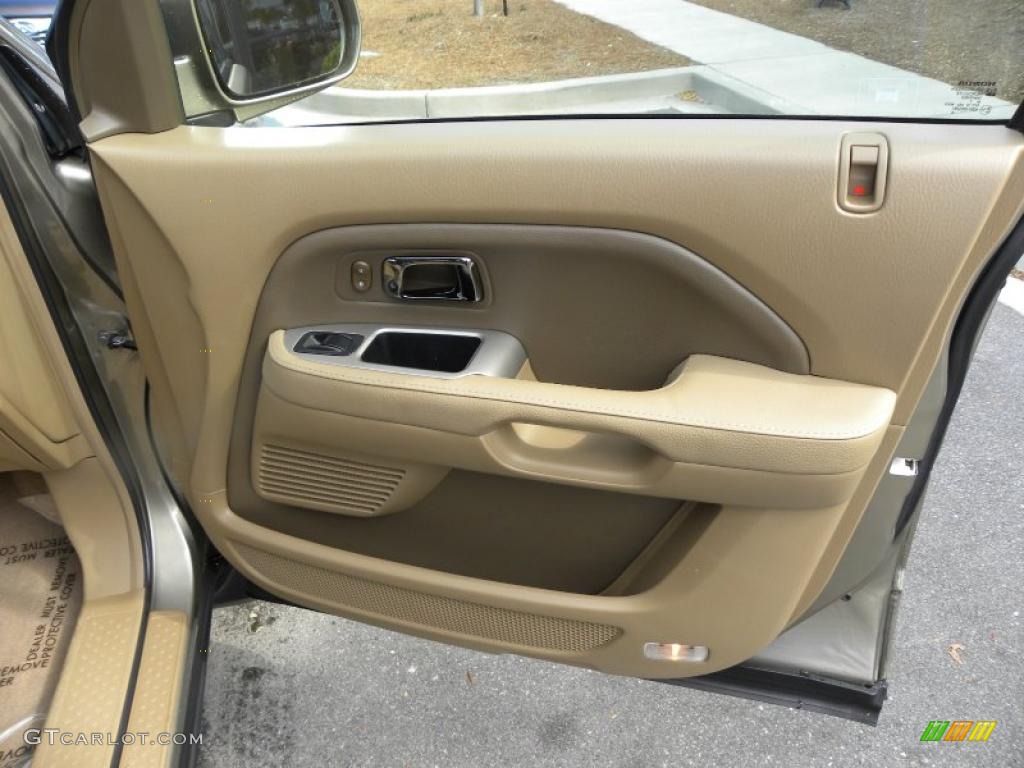 2008 Honda Pilot EX-L Saddle Door Panel Photo #46741729