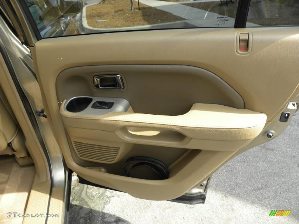 2008 Honda Pilot EX-L Saddle Door Panel Photo #46741753