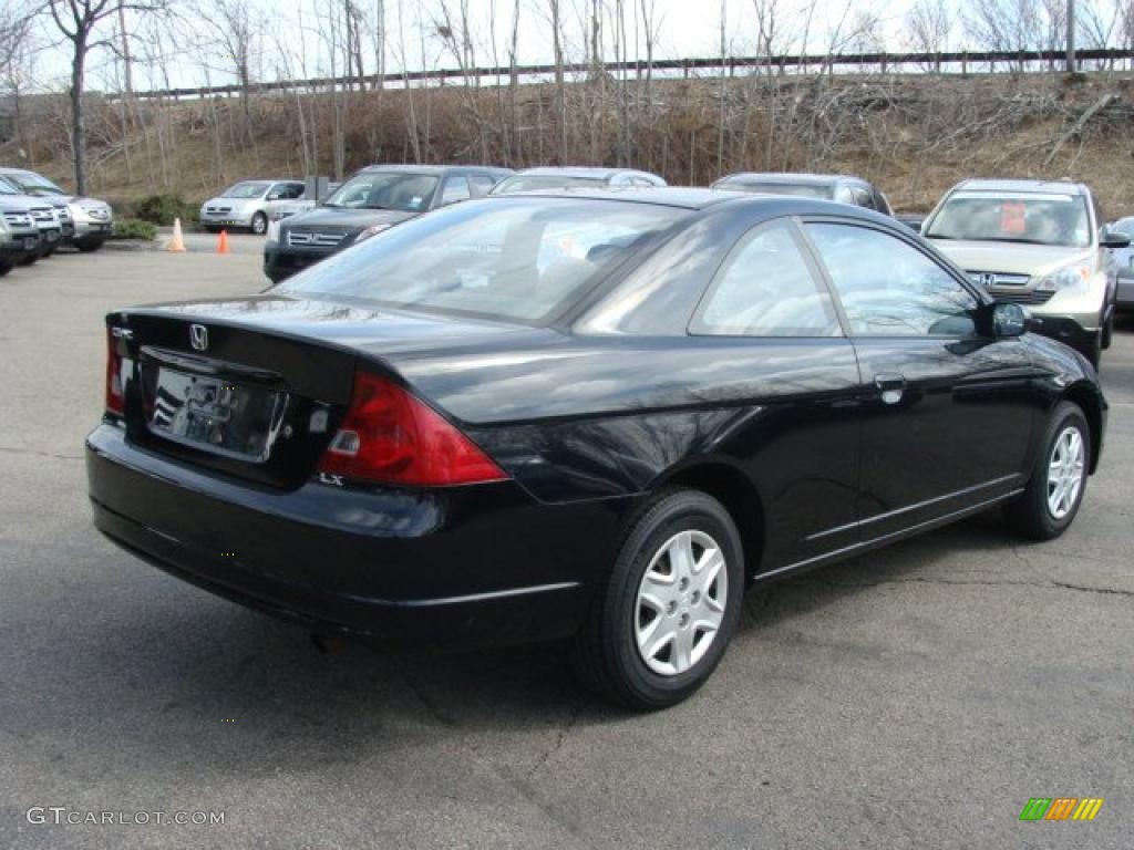 Black 2003 honda civic lx #6