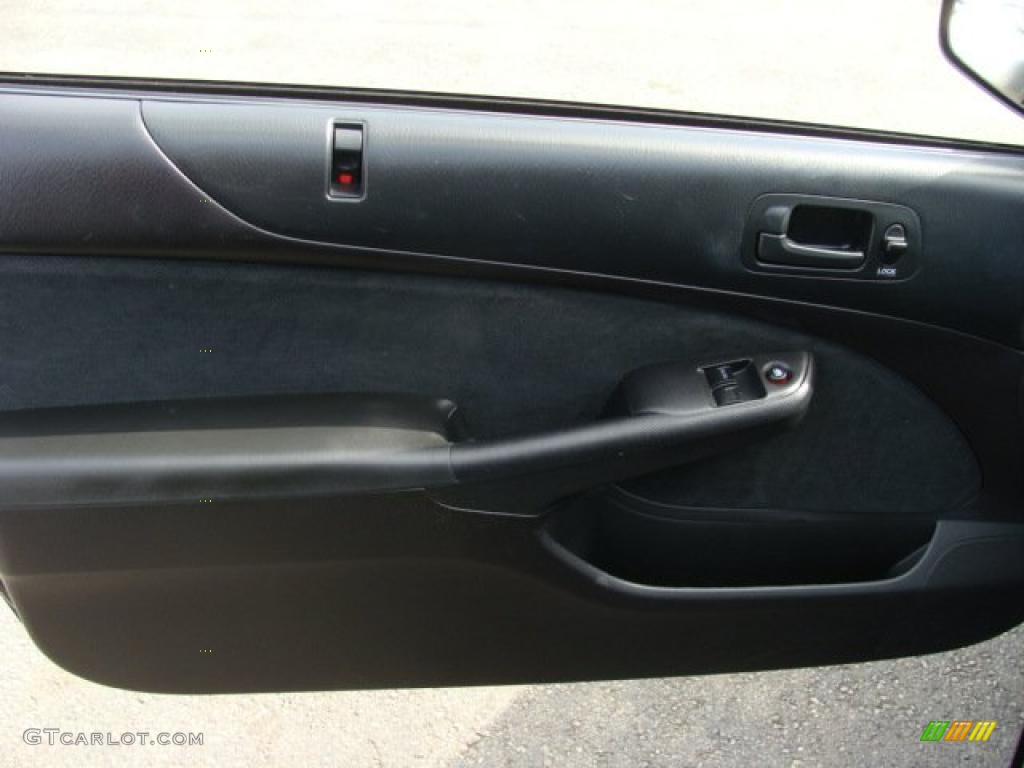 2003 Civic LX Coupe - Nighthawk Black Pearl / Black photo #9