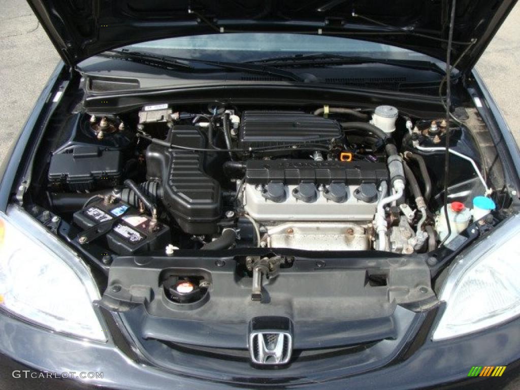 2003 Honda Civic LX Coupe 1.7 Liter SOHC 16V 4 Cylinder Engine Photo #46743001