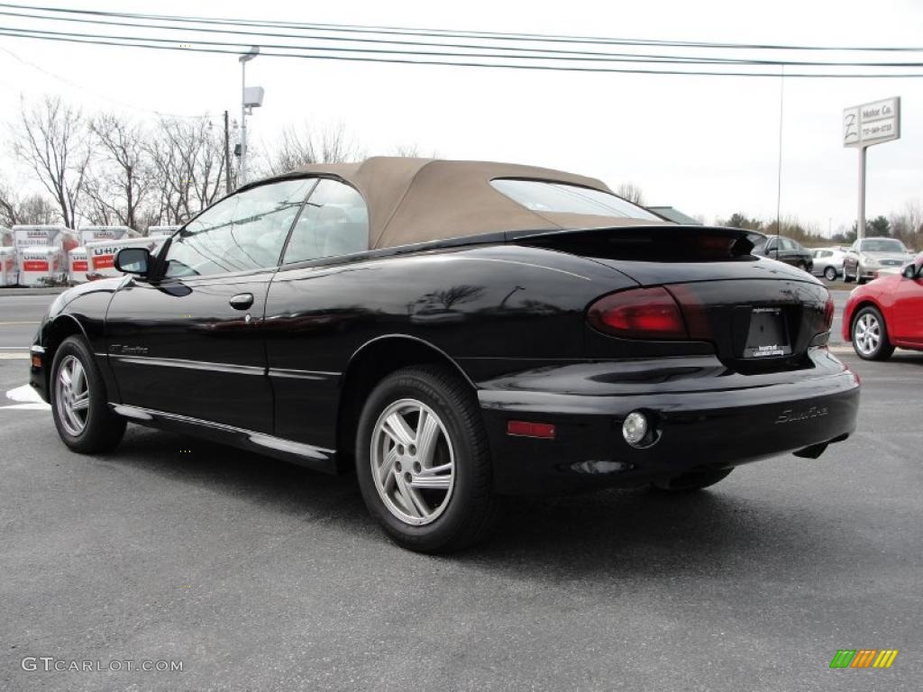 2000 Sunfire GT Convertible - Black / Taupe photo #3