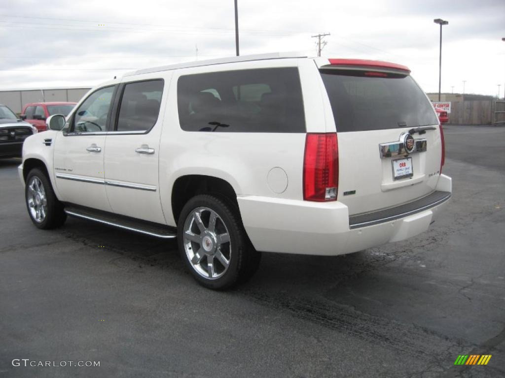 White Diamond Tricoat 2011 Cadillac Escalade ESV Luxury AWD Exterior Photo #46743436