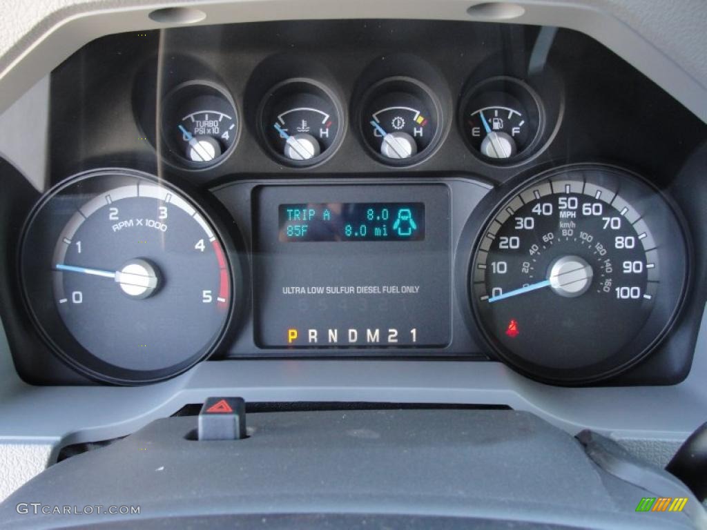 2011 Ford F350 Super Duty XL Crew Cab 4x4 Dually Gauges Photo #46744135