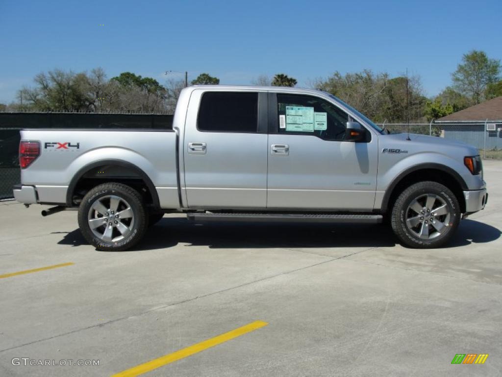 2011 F150 FX4 SuperCrew 4x4 - Ingot Silver Metallic / Black photo #2