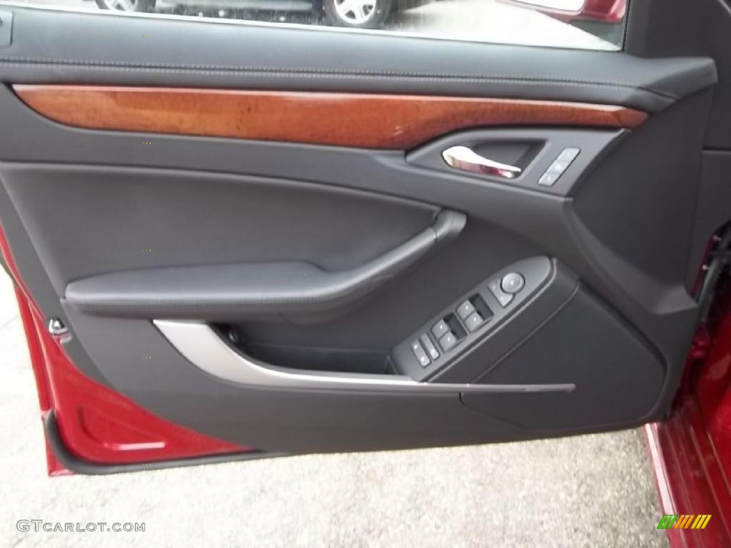 2011 Cadillac CTS 4 3.0 AWD Sedan Ebony Door Panel Photo #46744831