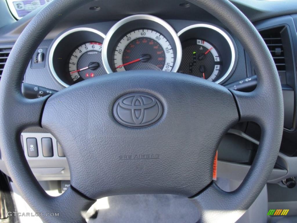 2011 Toyota Tacoma Regular Cab Graphite Gray Steering Wheel Photo #46745791