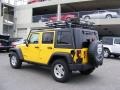 2008 Detonator Yellow Jeep Wrangler Unlimited Rubicon 4x4  photo #7