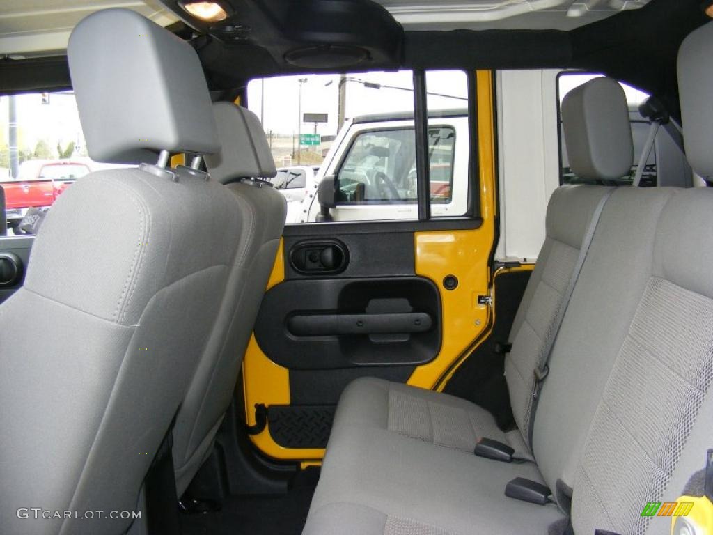 Dark Slate Gray/Med Slate Gray Interior 2008 Jeep Wrangler Unlimited Rubicon 4x4 Photo #46745941