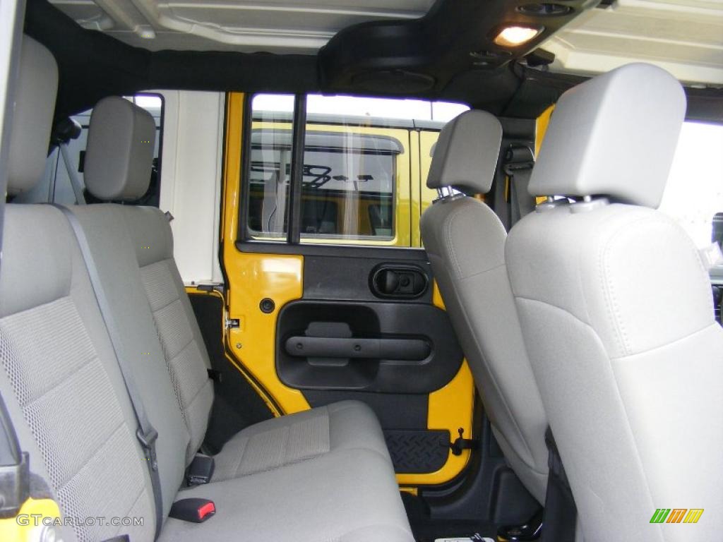 Dark Slate Gray/Med Slate Gray Interior 2008 Jeep Wrangler Unlimited Rubicon 4x4 Photo #46745986