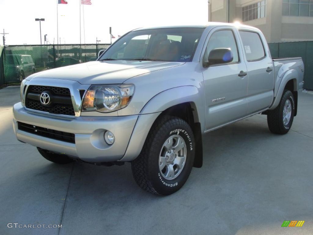 Silver Streak Mica 2011 Toyota Tacoma V6 TRD PreRunner Double Cab Exterior Photo #46746260