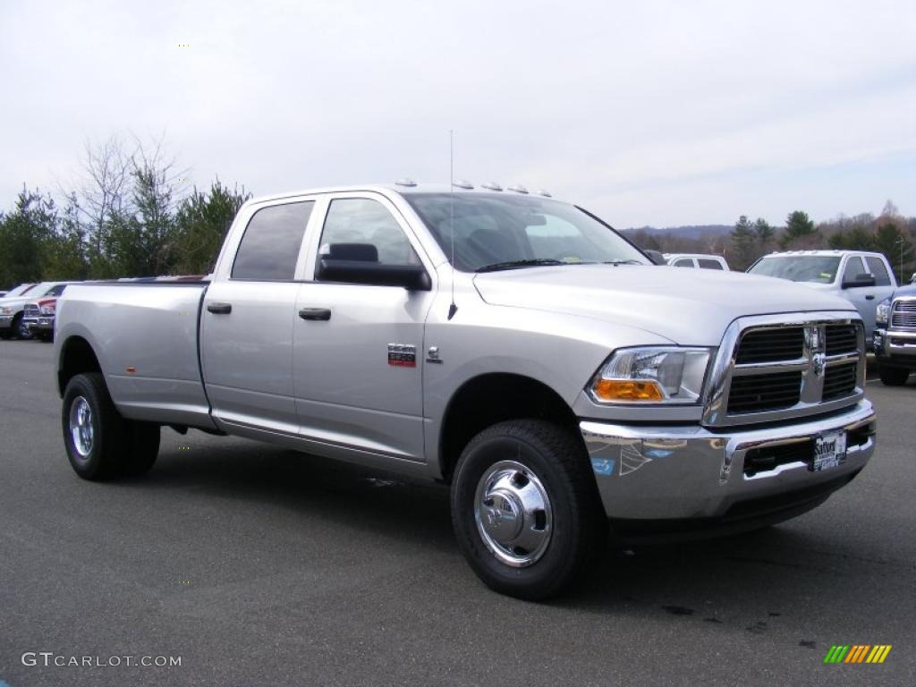 Bright Silver Metallic 2011 Dodge Ram 3500 HD ST Crew Cab 4x4 Dually Exterior Photo #46746662