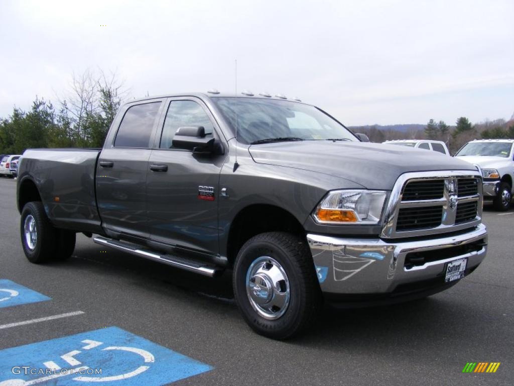 Mineral Gray Metallic 2011 Dodge Ram 3500 HD ST Crew Cab 4x4 Dually Exterior Photo #46746794