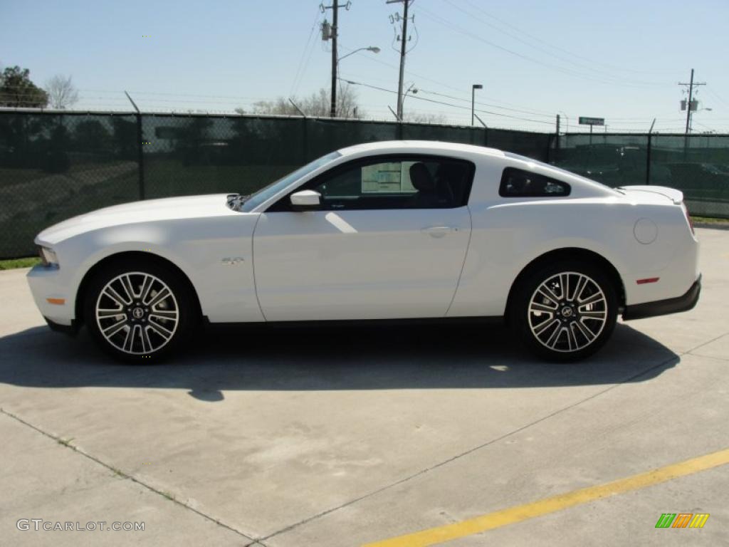2012 Mustang GT Premium Coupe - Performance White / Saddle photo #6