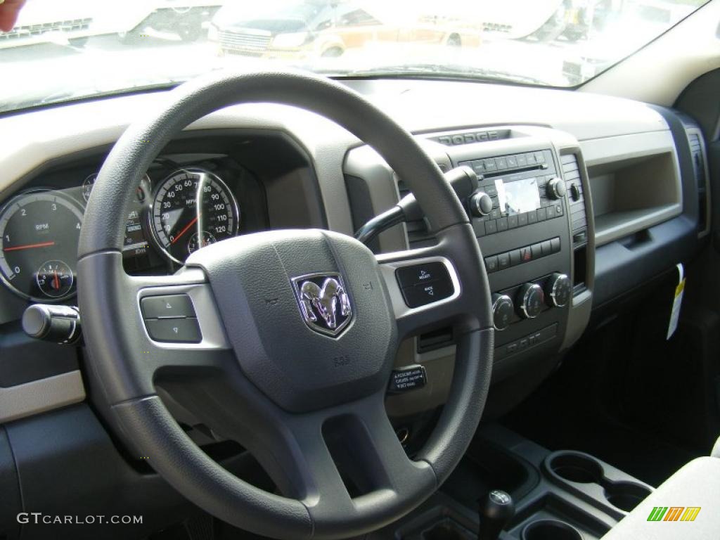 2011 Dodge Ram 3500 HD ST Crew Cab 4x4 Dark Slate Gray/Medium Graystone Steering Wheel Photo #46746878