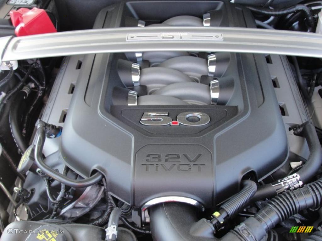 2012 Ford Mustang GT Premium Coupe 5.0 Liter DOHC 32-Valve Ti-VCT V8 Engine Photo #46746926