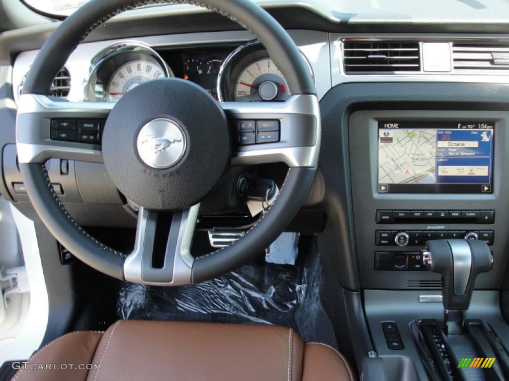 2012 Ford Mustang GT Premium Coupe Saddle Dashboard Photo #46746986