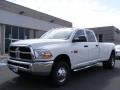 2011 Bright White Dodge Ram 3500 HD ST Crew Cab 4x4 Dually  photo #1