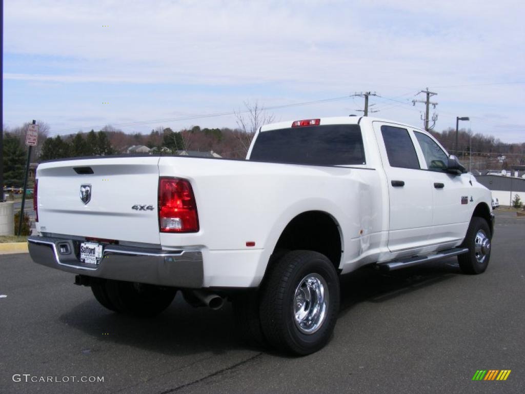 Bright White 2011 Dodge Ram 3500 HD ST Crew Cab 4x4 Dually Exterior Photo #46747100