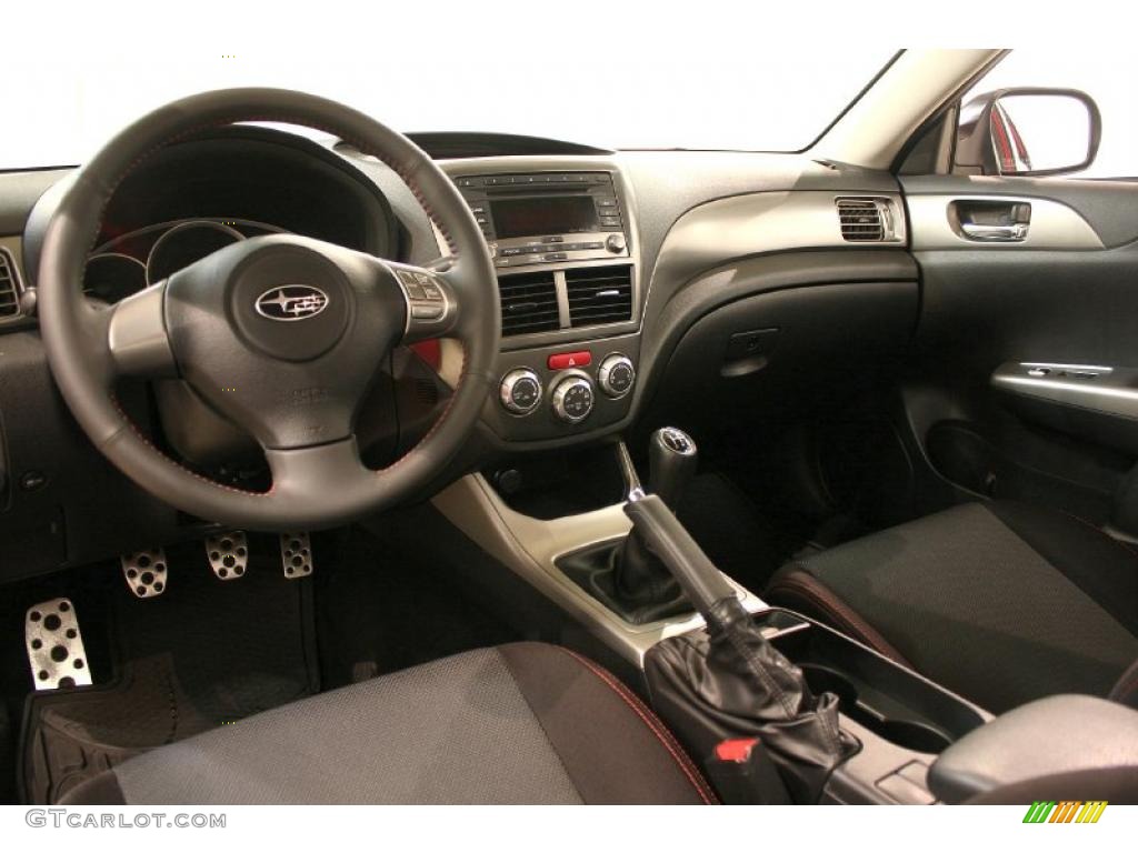 Carbon Black Interior 2010 Subaru Impreza WRX Sedan Photo #46747256