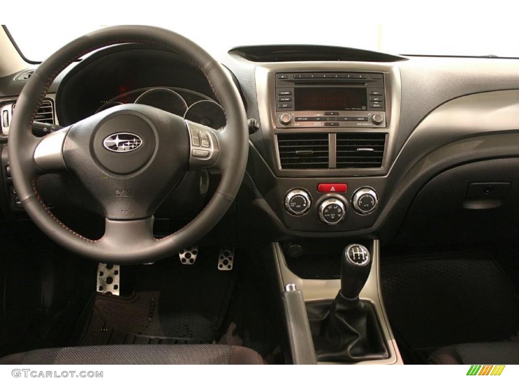 2010 Subaru Impreza WRX Sedan Carbon Black Dashboard Photo #46747304