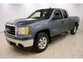 2007 Stealth Gray Metallic GMC Sierra 1500 SLE Extended Cab 4x4  photo #3