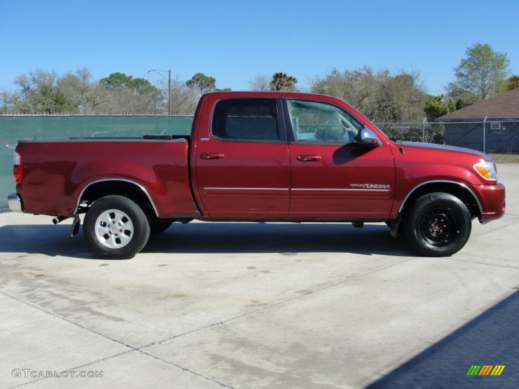 2006 Tundra SR5 Double Cab - Salsa Red Pearl / Taupe photo #2