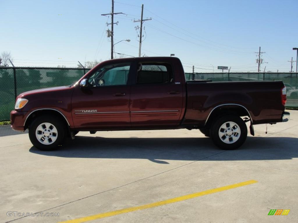 2006 Tundra SR5 Double Cab - Salsa Red Pearl / Taupe photo #6