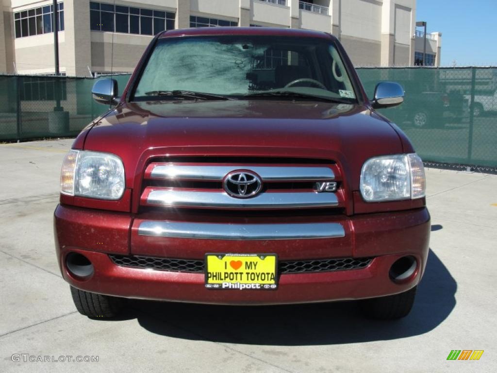 2006 Tundra SR5 Double Cab - Salsa Red Pearl / Taupe photo #8