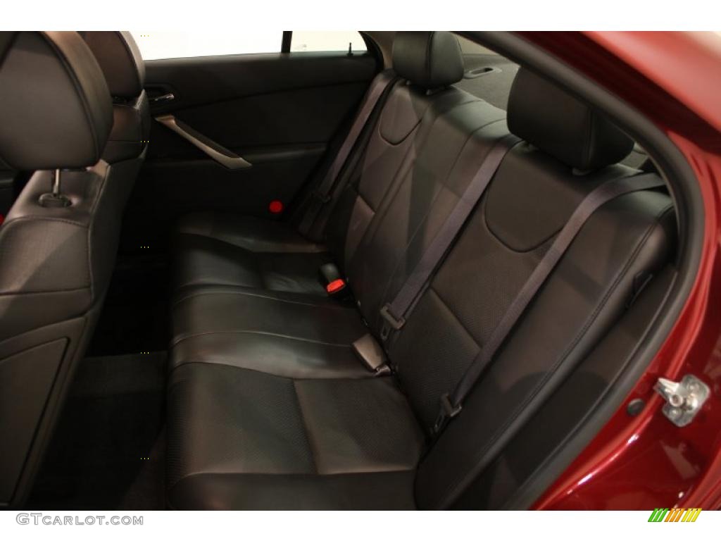 Ebony Black Interior 2008 Pontiac G6 GXP Sedan Photo #46748648