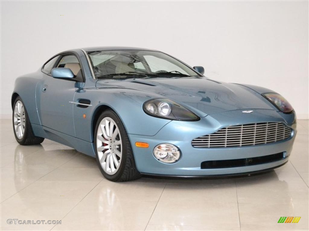 2003 Vanquish  - Aegean Blue / Pacific Blue/Parchment photo #3